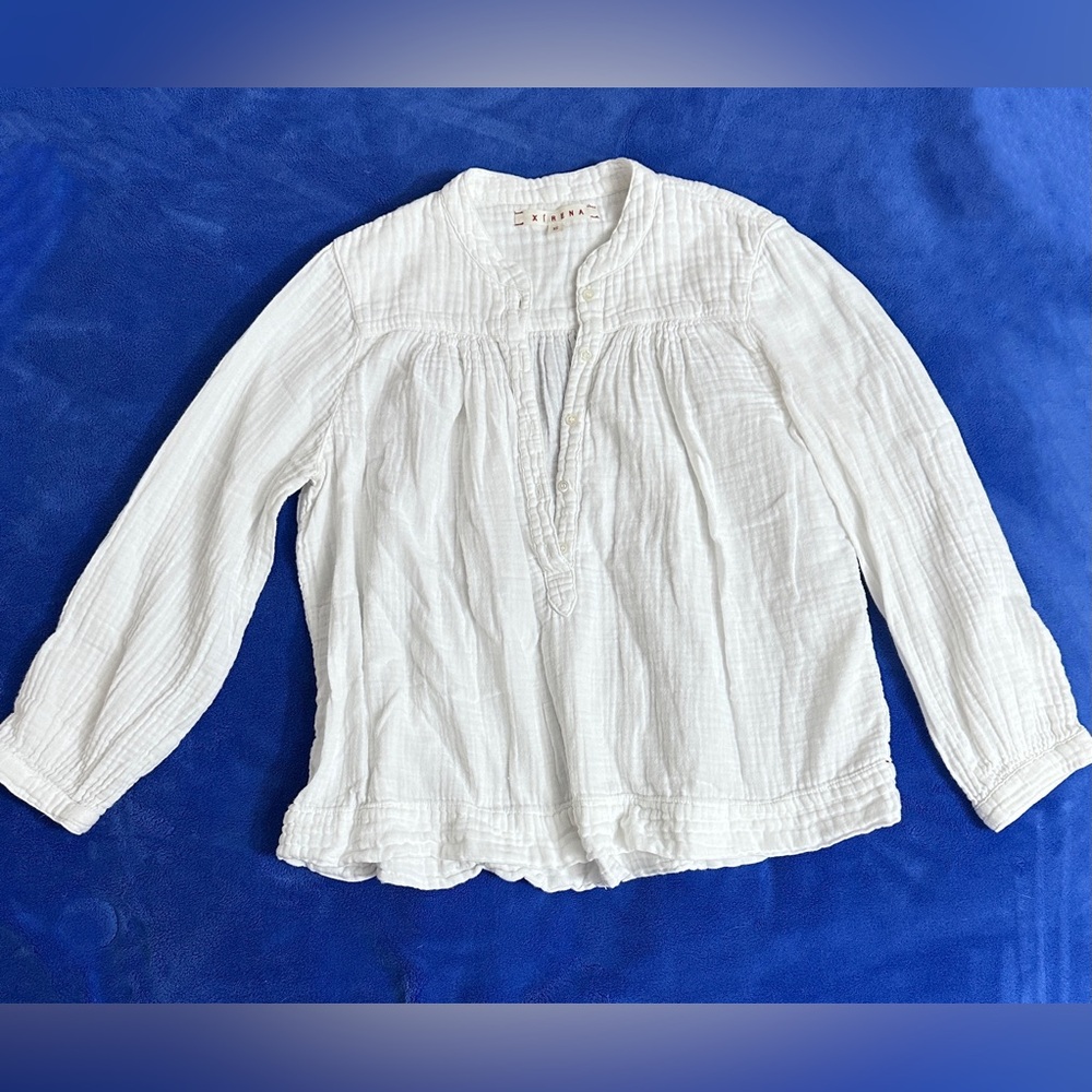 XÍRENA White Briar Top Long Sleeve Blouse